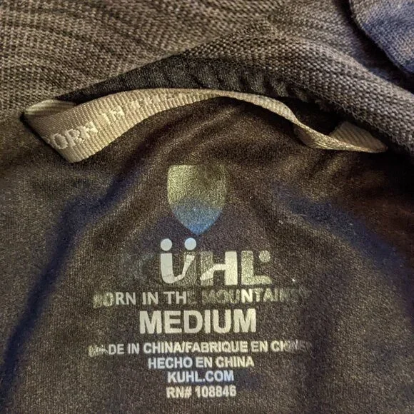 kuhl mens lightweight dark gray pullover hoodie Tour of Utah M Hats included - Picture 3 of 8